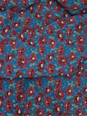 Linen/Poly blend Floral tapestry fabric - 1.7 yards - 56” width